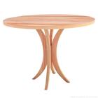 Kit Mesa De Jantar 90cm Tampo De Madeira + 04 Cadeiras Charle