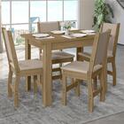 Kit Mesa De Jantar Bellagio 108x68 Cm Com 4 Cadeiras Clara