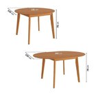 Kit Mesa De Jantar Extensível Redonda Tarsila E 4 Cadeiras Ja