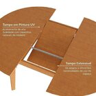Kit Mesa De Jantar Extensível Redonda Tarsila E 4 Cadeiras Ja