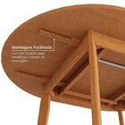 Kit Mesa De Jantar Extensível Redonda Tarsila E 4 Cadeiras Ja