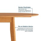 Kit Mesa De Jantar Extensível Redonda Tarsila E 4 Cadeiras Ja