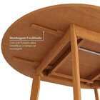 Kit Mesa De Jantar Extensível Redonda Tarsila E 4 Cadeiras Pe