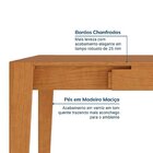 Kit Mesa De Jantar Extensível Retangular Tarsila E 4 Cadeiras