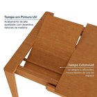 Kit Mesa De Jantar Extensível Retangular Tarsila E 4 Cadeiras