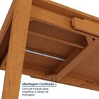 Kit Mesa De Jantar Extensível Retangular Tarsila E 4 Cadeiras