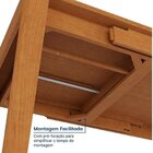 Kit Mesa De Jantar Extensível Retangular Tarsila E 4 Cadeiras