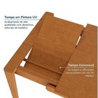 Kit Mesa De Jantar Extensível Retangular Tarsila E 4 Cadeiras