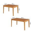 Kit Mesa De Jantar Extensível Retangular Tarsila E 4 Cadeiras