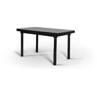 Kit Mesa De Jantar França 160x80 Preta + 06 Cadeiras Charles