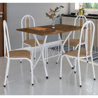 Kit Mesa De Jantar Jade 91 Cm Nature Com 04 Cadeiras Arizona