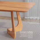 Kit Mesa De Jantar Paineira 210cm E 4 Cadeiras Jandaia Cabeca