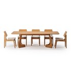 Kit Mesa De Jantar Paineira 240cm E 5 Cadeiras Jandaia Cabeca