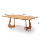 Kit Mesa De Jantar Paineira 240cm E 5 Cadeiras Jandaia Cabeca