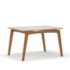 Kit Mesa De Jantar Paris 120x90 E 4 Cadeiras Paris Em Linho