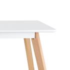 Kit - Mesa De Jantar Retangular 80 X 160 Branco + 4 Cadeiras