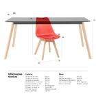 Kit - Mesa De Jantar Retangular 80 X 160 Preto + 4 Cadeiras E