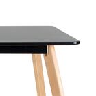 Kit - Mesa De Jantar Retangular 80 X 160 Preto + 4 Cadeiras E