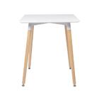 Kit - Mesa De Jantar Retangular Eames 60 X 120 Cm Branco + 2