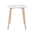 Kit - Mesa De Jantar Retangular Eames 60 X 120 Cm Branco + 2