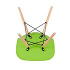 Kit - Mesa De Jantar Retangular Eames 60 X 120 Cm Preto + 2 C