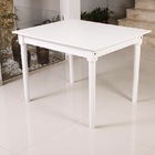 Kit Mesa De Jantar Robust 110x90 Branca + 04 Cadeiras Charles