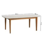 Kit Mesa De Jantar Tangará 210cm E 8 Cadeiras Pitanga Cabecas