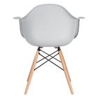 Kit - Mesa De Vidro Eames 100 Cm + 4 Cadeiras Eiffel Daw Cinz