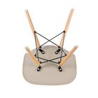 Kit - Mesa De Vidro Eames 100 Cm + 4 Cadeiras Eiffel Dsw Nude