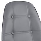 Kit - Mesa De Vidro Eames 70 Cm + 4 Cadeiras Estofadas Eiffel