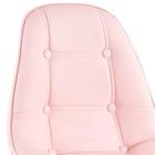 Kit - Mesa De Vidro Eames 70 Cm + 4 Cadeiras Estofadas Eiffel