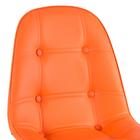 Kit - Mesa De Vidro Eames 80 Cm + 4 Cadeiras Estofadas Eiffel