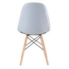 Kit - Mesa De Vidro Eames 80 Cm + 4 Cadeiras Estofadas Eiffel