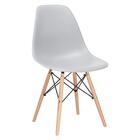 Kit - Mesa De Vidro Eames 90 Cm + 4 Cadeiras Eiffel Dsw Cinza