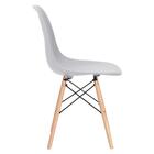 Kit - Mesa De Vidro Eames 90 Cm + 4 Cadeiras Eiffel Dsw Cinza