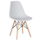 Kit - Mesa De Vidro Eames 90 Cm + 4 Cadeiras Eiffel Dsw Cinza