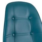 Kit - Mesa De Vidro Eames 90 Cm + 5 Cadeiras Estofadas Botonê