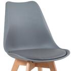 Kit - Mesa De Vidro Leda 70 Cm + 3 Cadeiras Estofadas Leda Ci