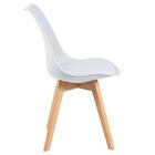 Kit - Mesa De Vidro Leda 90 Cm + 3 Cadeiras Estofadas Leda Br