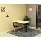 Kit Mesa Dobrável Retrátil 120x75 Branca + 2 Cadeiras Charles