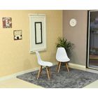 Kit Mesa Dobrável Retrátil 120x75 Branca + 2 Cadeiras Charles