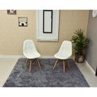 Kit Mesa Dobrável Retrátil 120x75 Branca + 2 Cadeiras Charles