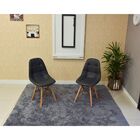 Kit Mesa Dobrável Retrátil 120x75 Branca + 2 Cadeiras Charles