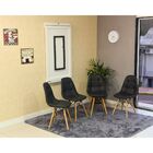 Kit Mesa Dobrável Retrátil 120x75 Branca + 4 Cadeiras Charles