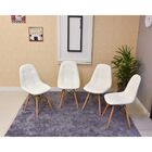 Kit Mesa Dobrável Retrátil 120x75 Branca + 4 Cadeiras Charles