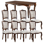 Kit Mesa Dom Pedro 2 40 Mts + 8 Cadeiras Luiz Xv Imbuia Envel