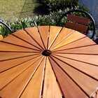 Kit Mesa E 4 Cadeiras Em Alumínio E Madeira (com Ombrelone Be