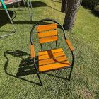 Kit Mesa E 4 Cadeiras Em Alumínio E Madeira (com Ombrelone Be