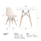 Kit - Mesa Eames 100 Cm + 4 Cadeiras Eames Dsw