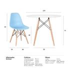 Kit - Mesa Eames 100 Cm Branco + 4 Cadeiras Eames Eiffel Dsw